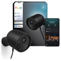 Philips Hue Secure Cam 2K, sikkerhedskamera, kablet, sort