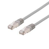DELTACO U/FTP Cat6a patchkabel, LSZH (halogenfri), 0,5 meter, gr