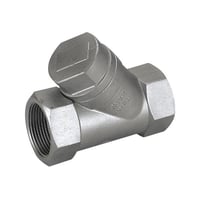 Fristrms kontraventil, muffe/muffe 316/316/PTFE, gevind 1 1/2"
