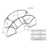slangeholder, lille, syrefast, AISI316