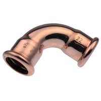 Vsh bjning 90 muffe/muffe, 22 mm, CU