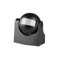 V-TAC bevgelsessensor, LED venlig, sort, PIR infrard, IP44 udendrs, (230V input)