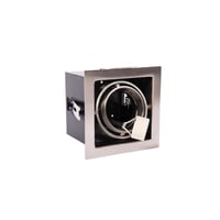 Downlight TANO Kvadro ISO GU10, maks. 35W, brstet stl