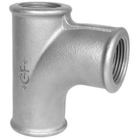Galvaniseret strmtee m. muffer – 1″ x 1″ x 1″ – 10 stk
