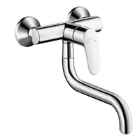 Billede af Hansgrohe Focus E2 vgmonteret kkkenarmatur, L-tud, 1-grebs, Krom