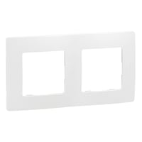 Niloe ramme for 2 enheder, hvid - Legrand