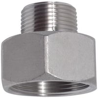 Spidsmuffe 1.1/4" x 3/4", stbt, rustfrit AISI 316