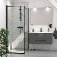 DANSANI brusedr, 200 cm, 97-99 cm, sort/klar