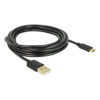 Se Delock USB 2.0 cable Type-A to Type-C 3 m hos WATTOO.DK