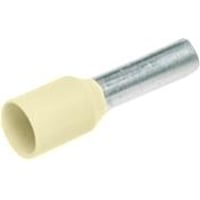 Elpress - Isoleret terminalrr, 10 mm / 12,0 mm, elfenben (farvekode Weidmller) - 100 stk