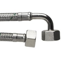 Neoperl Softpex tilslutningsslange 1250 mm. 1/2 L x 1/2 V. Rustfri flet. Koldt & varmt vand. NEOFLEXSPX DN8