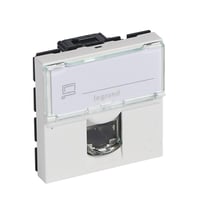 Legrand 0 765 64, RJ-45, 2 modul(er), UTP, Hvid, 45 mm, 25,2 mm