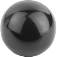 Kuglegreb glat model DIN319 , D1: 40, D: M10, Model: C gevind, DuroPlast, Sort - indv gev