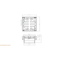 NID 315 mm karm/rist uden ls, firkantet, fast, 12,5 t, komposit