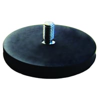 Gummibelagt neodymium pottemagnet med udvendigt gevind, M6 x 15 mm, 43 mm - Eclipse, 2 stk