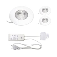 Kkkenspot Gabriella LED, komplet 3-pak inkl. dmpbar driver, 4000K, CRI 85, 40, hvid (mat) – Nordtronic