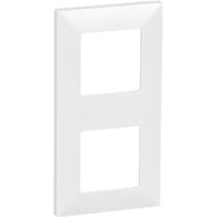 FUGA, CE60 ramme til europadse, 2 modul, hvid +2 stk. 1 modul adaptorrammer - Lauritz Knudsen