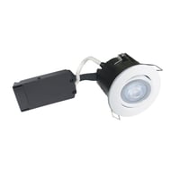 Uni Install Master indbygningsspot med lysdmper og dmpbar LED-pre, 5W / 450lm / 38 / 3000K / >80Ra / , GU10 (230V), rund, hvid (mat) – Nordtronic