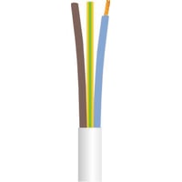 Billede af Ledning 3G0,75 H03VV-F hvid 10M