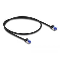 RJ45 netvrkskabel Cat.6A S/FTP Slim, 0,5 meter, sort