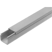 OBO Kabelkanal WDK – Kanalbund med lg, 40 x 40 mm (WDK40040), lysegr – 2 meter