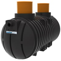 Bundfldningstank, 6 m3, Rota stbt, 15PE - Watercare