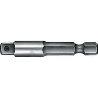 Adapter, 65 mm, 1/4" sekskant til 1/2" firkant