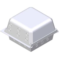 Safebox Mini 90, 222 x 220 x 90 mm, Hvid, Polypropylene/V0