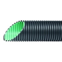 Drnrr DN200, 6 meter, fuldslids, muffe, dobbeltvgget, SN8 PE - 6 meter