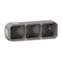 PLEXO 55 IP55 underlag 6 modul membran, grå