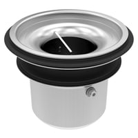 Indbygningsvandls med lugtstop, 110 mm, rustfri stl - Blcher