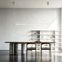 86 cm dæmpbar spisebordslampe, hvid, 11W LED, 2800K, CRI 92, inkl. wireophæng