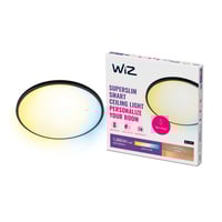 WiZ SuperSlim plafond, 24 cm, 1300lm, Tunable White, 14W, WiFi/Matter, Sort