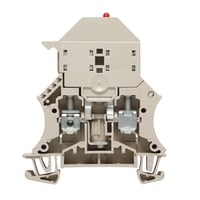 sikringsklemme WSI 6/LD 10-36V DC/AC, beige, 6,3A, skrue/skrue billede