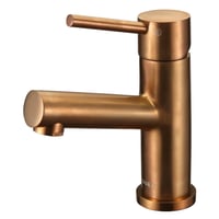 Billede af ADORA Imperia håndvaskarmatur, 1-grebs, m/ push-open bundventil, Rose Gold Brushed