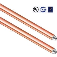 Jordspyd 5/8"/14,2 mm, 254 my, 2,1 meter kobber