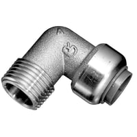 Roth vinkel 15 x 1/2″ nippel, indstikfittings i rustfri stl