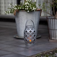 Star Trading solcelle lanterne med flammelys, gr
