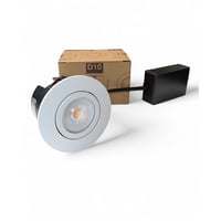HiluX D10 Indbygningsspot, indendrs, hvid