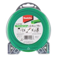 Makita trimmertrd, 2 mm, nylon, 15 meter (E-01769), til grstrimmer