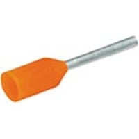 Elpress - Isoleret terminalrr, 0,50 mm / 6,0 mm, orange (farvekode Weidmller) - 100 stk