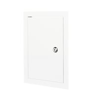 Duka metal inspektionslem med nøgle hvid 30 x 30 cm