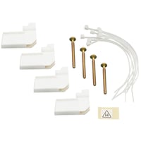 Fastgrelseskit for gipsvg, 45 mm dybde, 37 mm bredde, 10 mm hjde