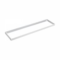 Ramme til LED panel, 30x1200 mm, hvid, 6,5 cm højde, til direkte montering