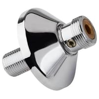 ROTH Lige tilgangstykke med afspærring 3/4 x 1/2 - længde: 90 mm - med Ø75 mm roset - gevindlængde: 55 mm