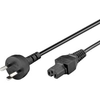 Strmkabel, DK EDB til C15, 1,8 meter, sort, H05VV-F 3Gx0.75mm - MicroConnect
