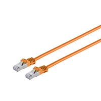 CAT7 S/FTP netværkskabel, 0,25 meter, orange, AWG 26, CU - MicroConnect