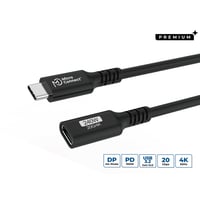 premium USB-C kabel extender, 1,5 meter, 20 Gbps, 240 W, USB 3.2 Gen 2x2