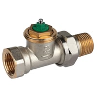 Honeywell Home radiatorventil, 3/4", DN20, lige MF/NP, messing krom