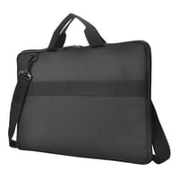 Laptop sleeve, 15.6-16 tommer, genanvendt materiale, hndtag, rem, sort - DELTACO billede